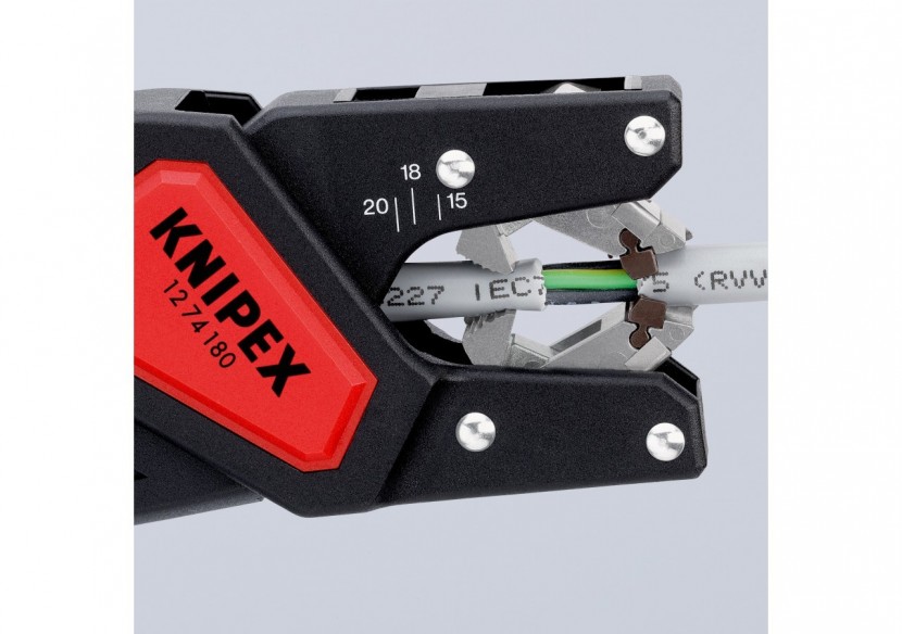 Pince à dégainer automatique pour câbles électriques câble Ø 4,4 à 7,5mm - 180mm - Knipex - 1274180SB