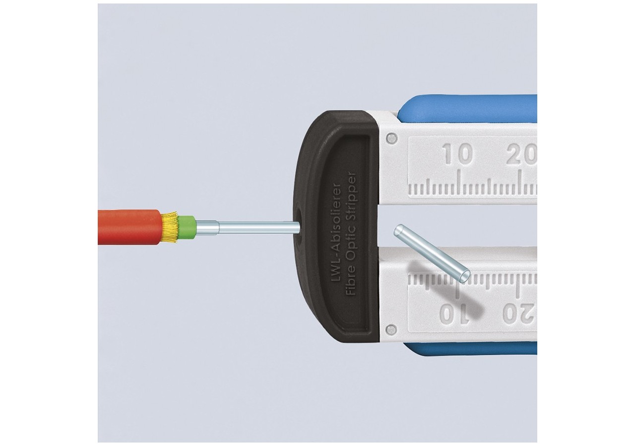 Outil à dénuder les cables en fibre optique - Pour fibre diamètre 0,125mm - Knipex - 1285110SB