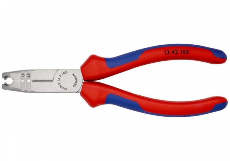 Pince à dégainer et à dénuder câbles ronds et hydrofuges - 165mm - Bi-matière - Knipex - 1342165