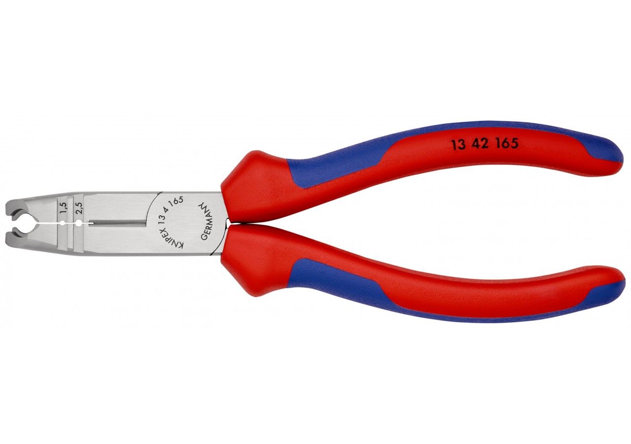 Pince à dégainer et à dénuder câbles ronds et hydrofuges - 165mm - Bi-matière - Knipex - 1342165