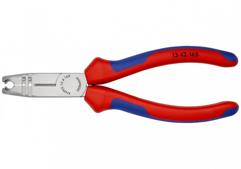 Pince à dégainer et à dénuder câbles ronds et hydrofuges - 165mm - Bi-matière - Knipex - 1342165