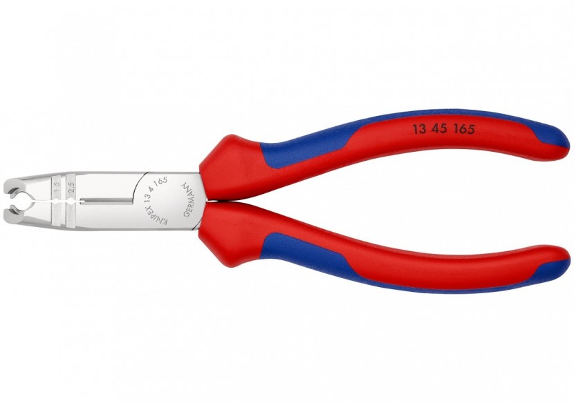 Pince à dégainer et à dénuder câbles ronds - 165mm - Bi-matière - Chromée - Knipex - 1345165