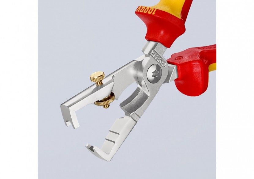 Pince à dénuder et coupe-câbles KNIPEX StriX - 180mm - Bi-matière - Chromé 1000V - Knipex - 1366180