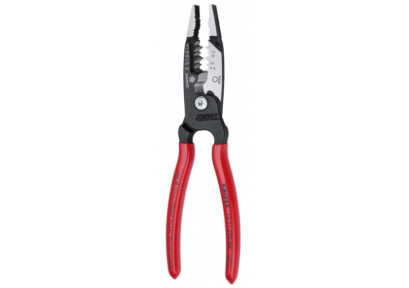 Pince multifonctions 5 en 1 - 200mm - Saisit, coupe et dénude - Gainage PVC - Knipex - 1371200ME