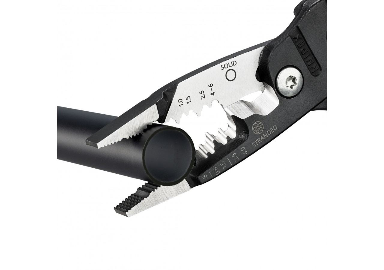Pince multifonctions 5 en 1 - 200mm - Saisit, coupe et dénude - Gainage PVC - Knipex - 1371200ME
