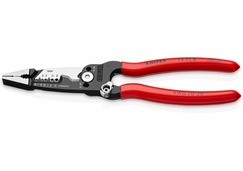 Pince multifonction pour câbles AWG - Gainage PVC - Knipex - 13718