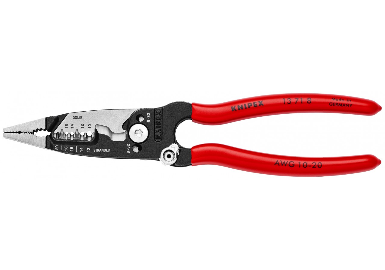Pince multifonction pour câbles AWG - Gainage PVC - Knipex - 13718