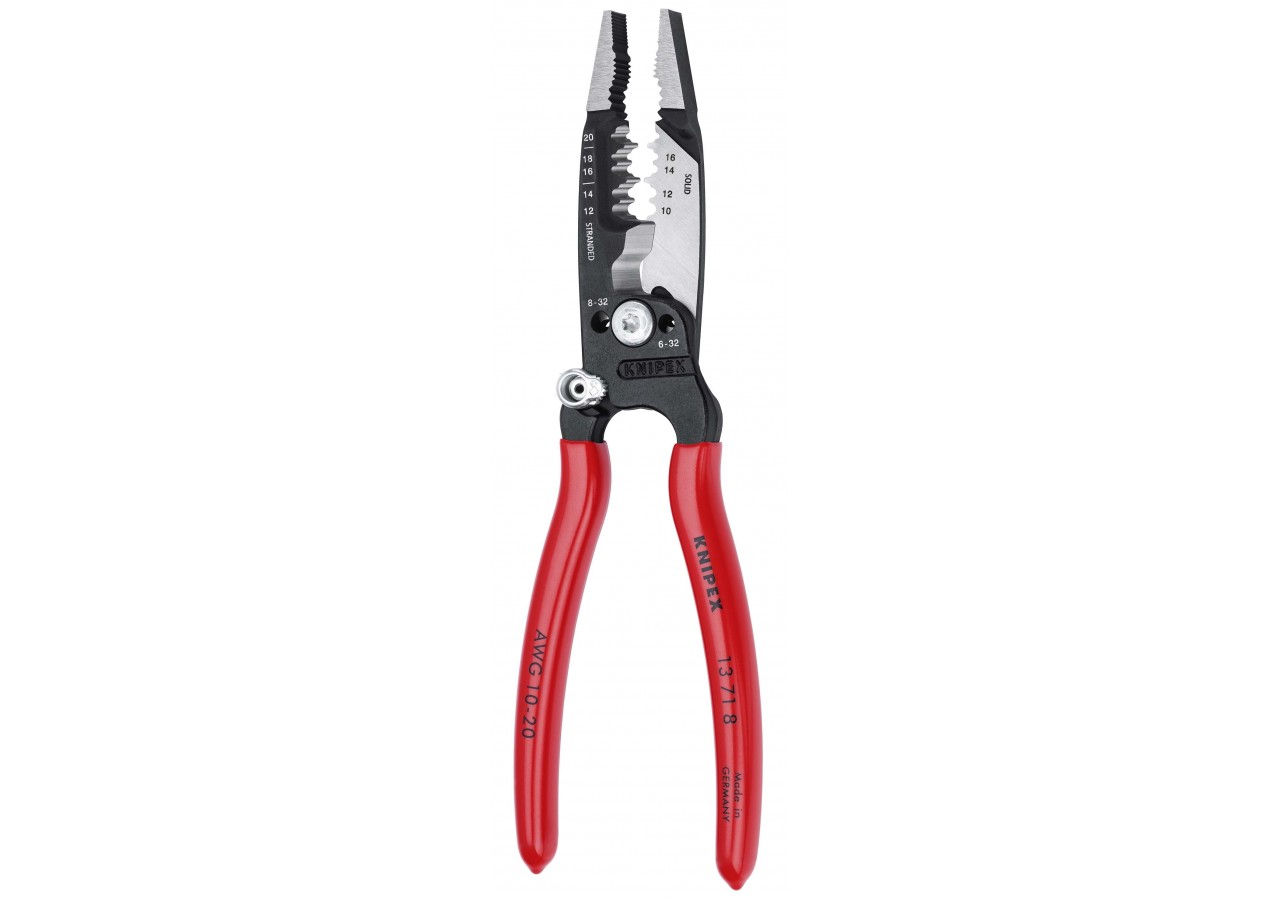Pince multifonction pour câbles AWG - Gainage PVC - Knipex - 13718