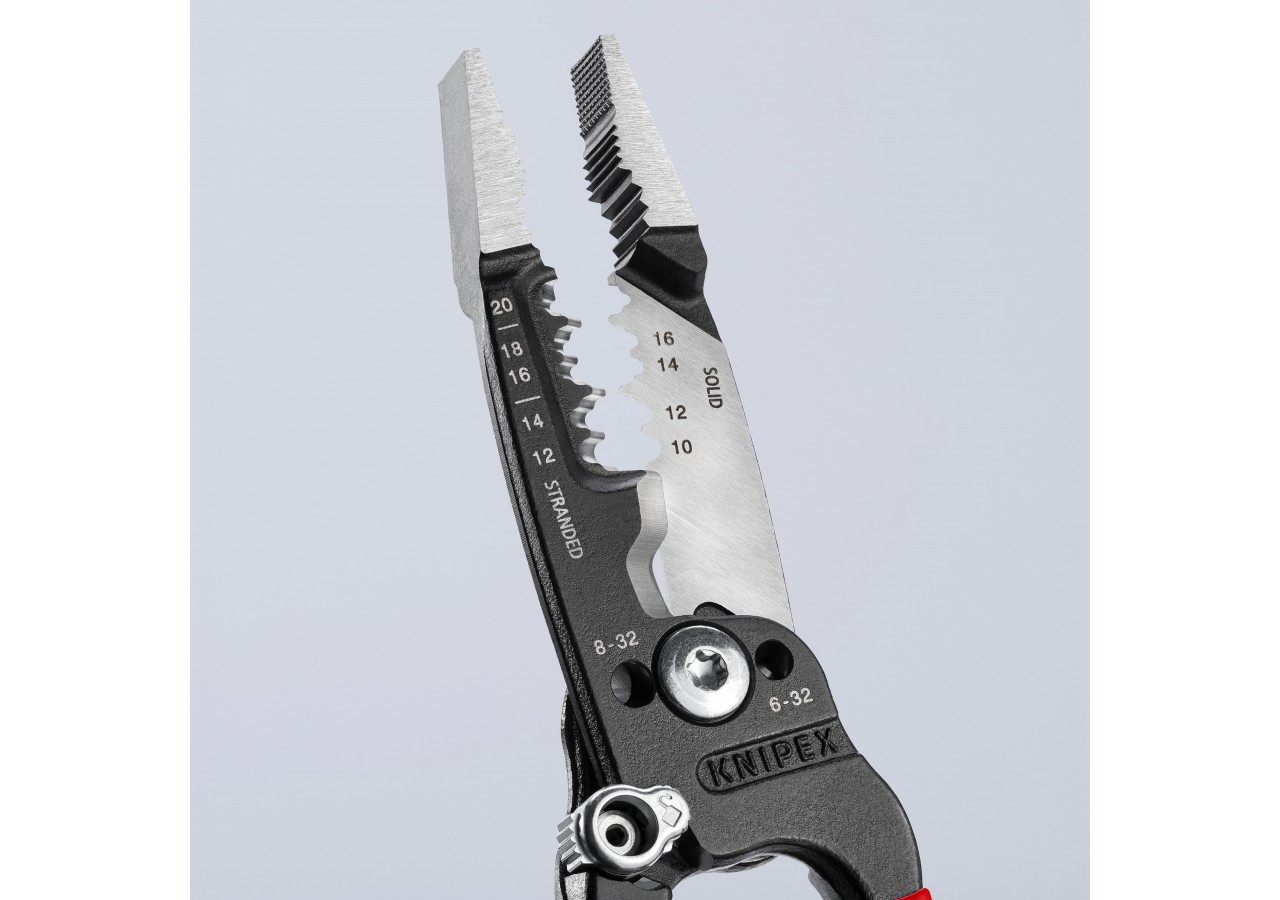 Pince multifonction pour câbles AWG - Gainage PVC - Knipex - 13718