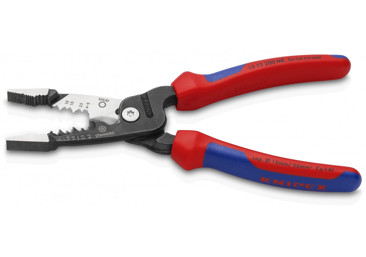 Pince multifonctions 5 en 1 - 200mm - Saisit, coupe et dénude - Bimatière - Knipex - 1372200ME