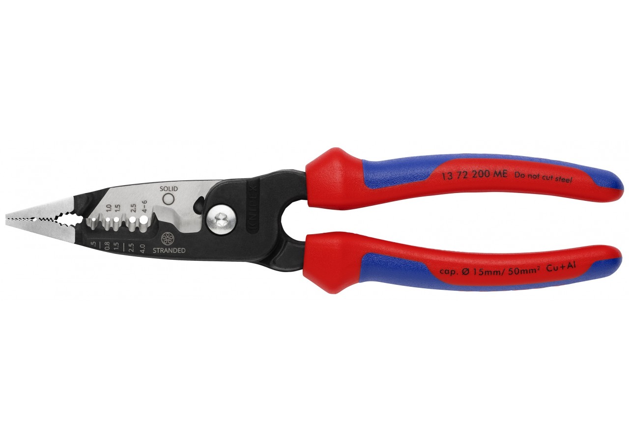 Pince multifonctions 5 en 1 - 200mm - Saisit, coupe et dénude - Bimatière - Knipex - 1372200ME