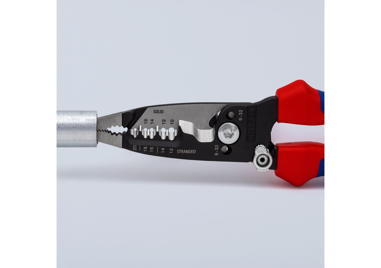 Pince multifonction pour câbles AWG - Gainage bi-matière - Knipex - 13728