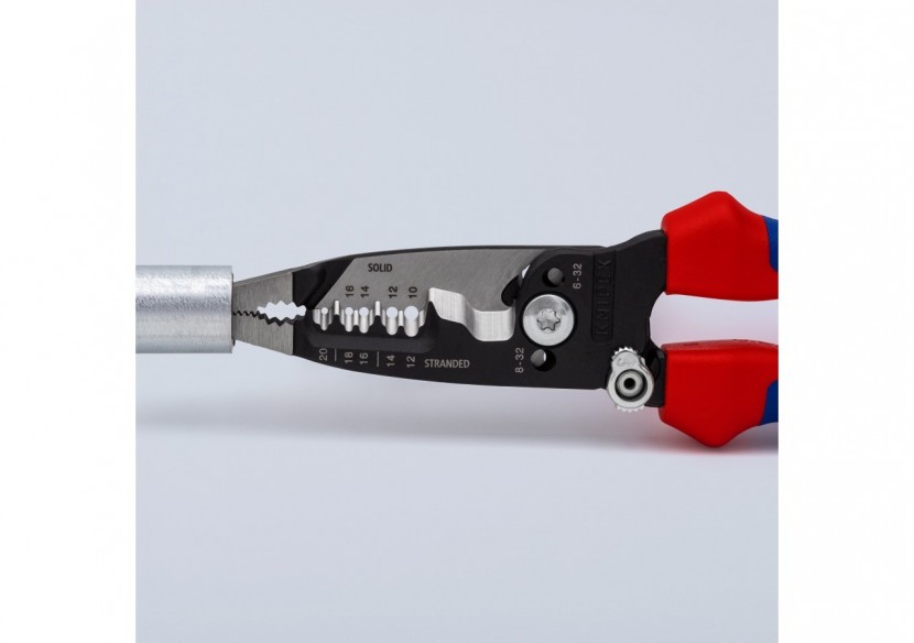 Pince multifonction pour câbles AWG - Gainage bi-matière - Knipex - 13728