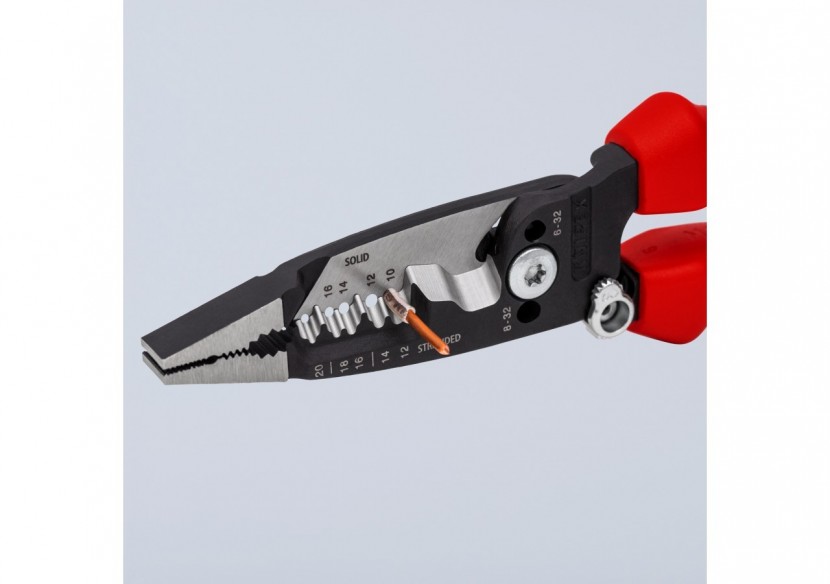 Pince multifonction pour câbles AWG - Gainage bi-matière - Knipex - 13728