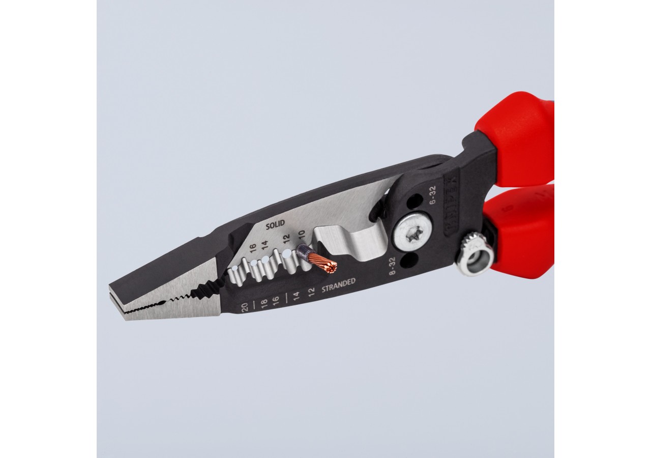 Pince multifonction pour câbles AWG - Gainage bi-matière - Knipex - 13728