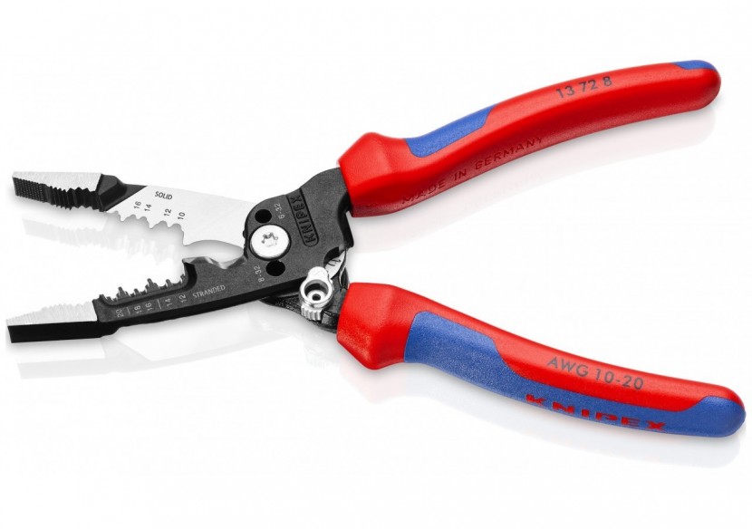 Pince multifonction pour câbles AWG - Gainage bi-matière - Knipex - 13728