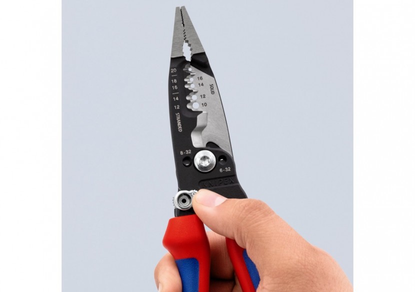 Pince multifonction pour câbles AWG - Gainage bi-matière - Knipex - 13728
