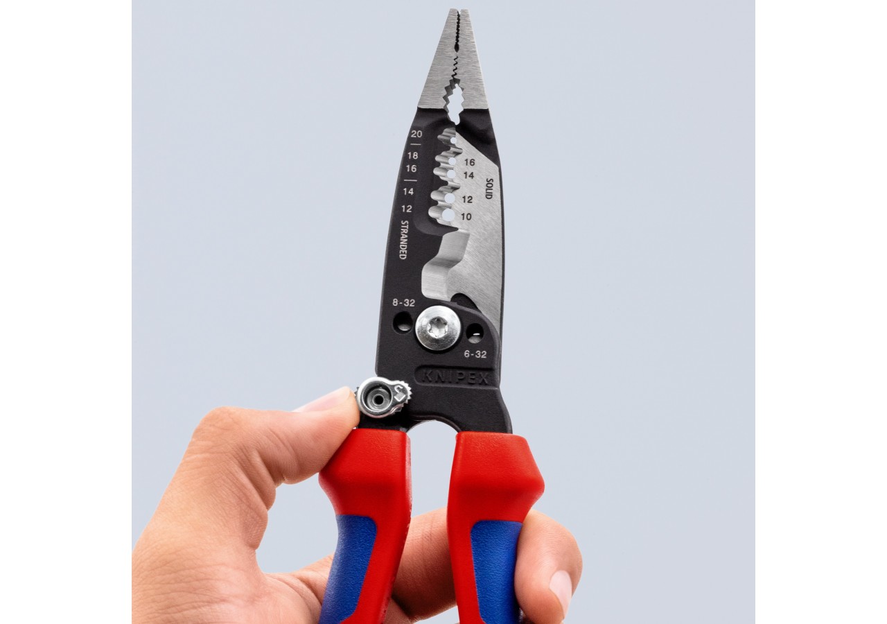 Pince multifonction pour câbles AWG - Gainage bi-matière - Knipex - 13728