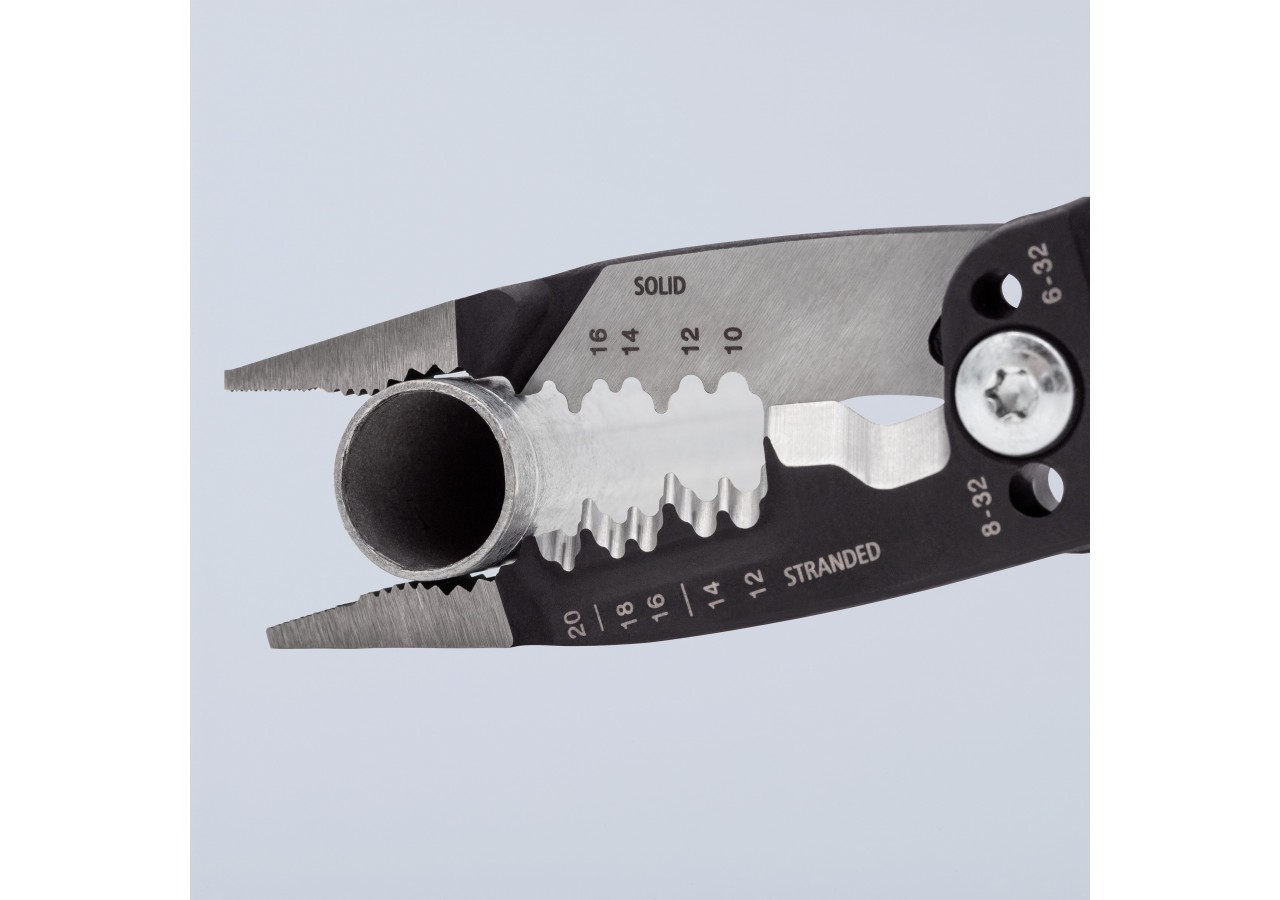 Pince multifonction pour câbles AWG - Gainage bi-matière - Knipex - 13728