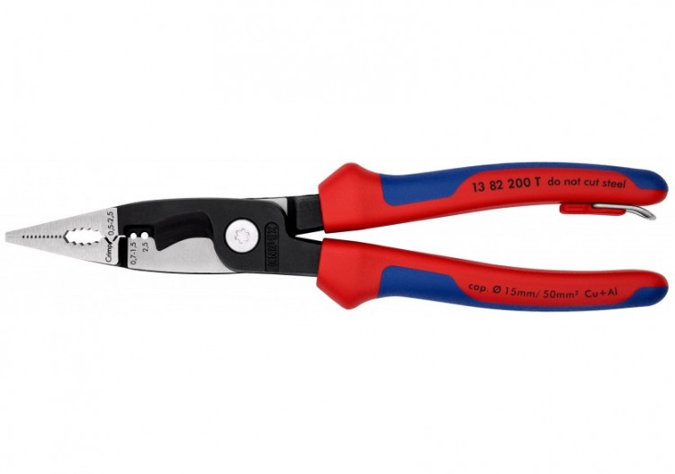 Pince multifonctions 6 outils en 1 - 200mm - Bi-matière - Antichute - Knipex - 1382200T