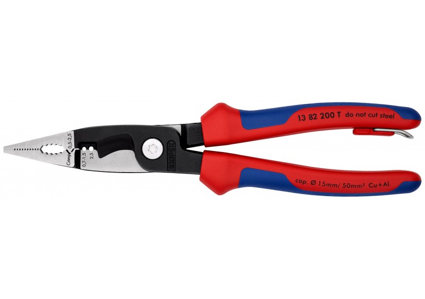 Pince multifonctions 6 outils en 1 - 200mm - Bi-matière - Antichute - Knipex - 1382200T