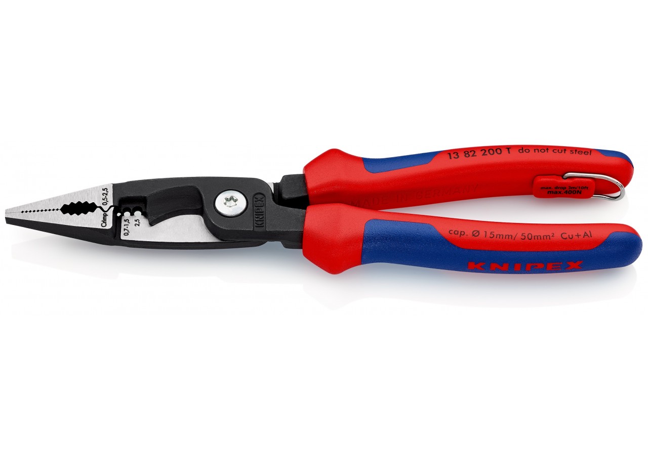 Pince multifonctions 6 outils en 1 - 200mm - Bi-matière - Antichute - Knipex - 1382200T