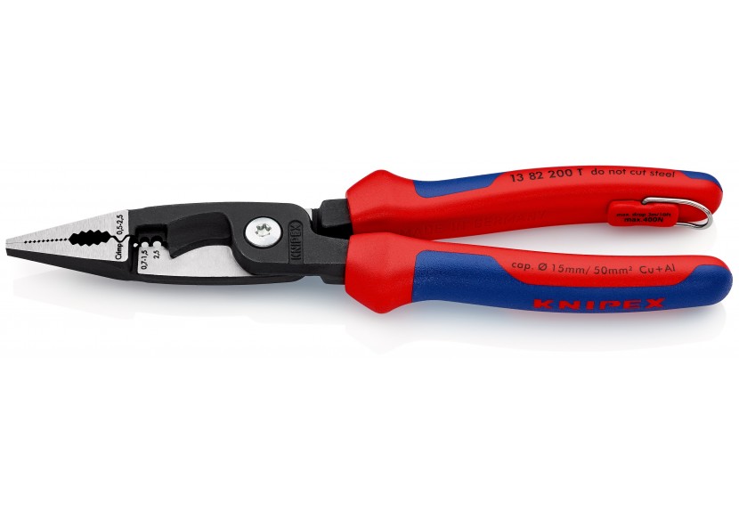 Pince multifonctions 6 outils en 1 - 200mm - Bi-matière - Antichute - Knipex - 1382200T