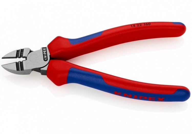 Pince coupante avec berceaux de dénudage 1,5 et 2,5mm2 - 160mm - Bi-matière - Knipex - 1422160 2