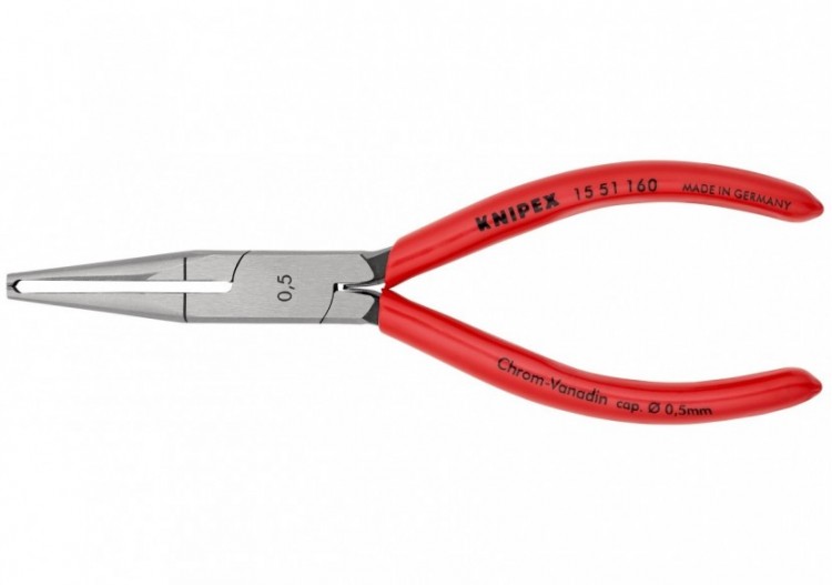 Pince à dénuder avec prisme de dénudage précis Ø0,5mm - 160mm - Gainage PVC - Knipex - 1551160
