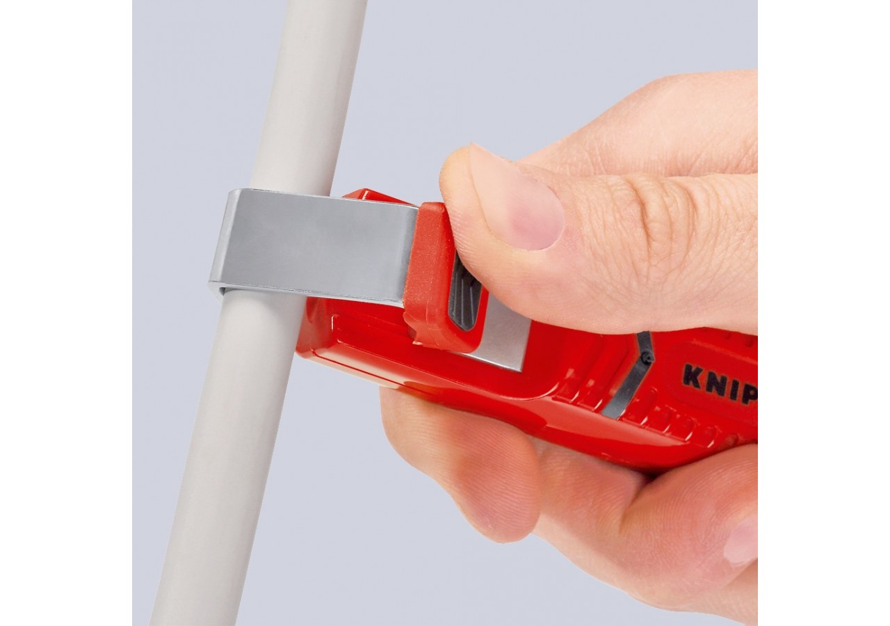 Outil à dégainer câbles ronds de Ø4 à 16mm - 130mm - Boitier ABS - Sur carte - Knipex - 162016SB