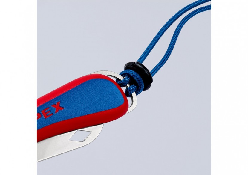 Couteau d'électricien pliant - 120mm - Durable et robuste - Poignée ergonomique - Knipex - 162050SB