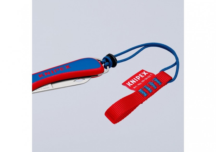 Couteau d'électricien pliant - 120mm - Durable et robuste - Poignée ergonomique - Knipex - 162050SB