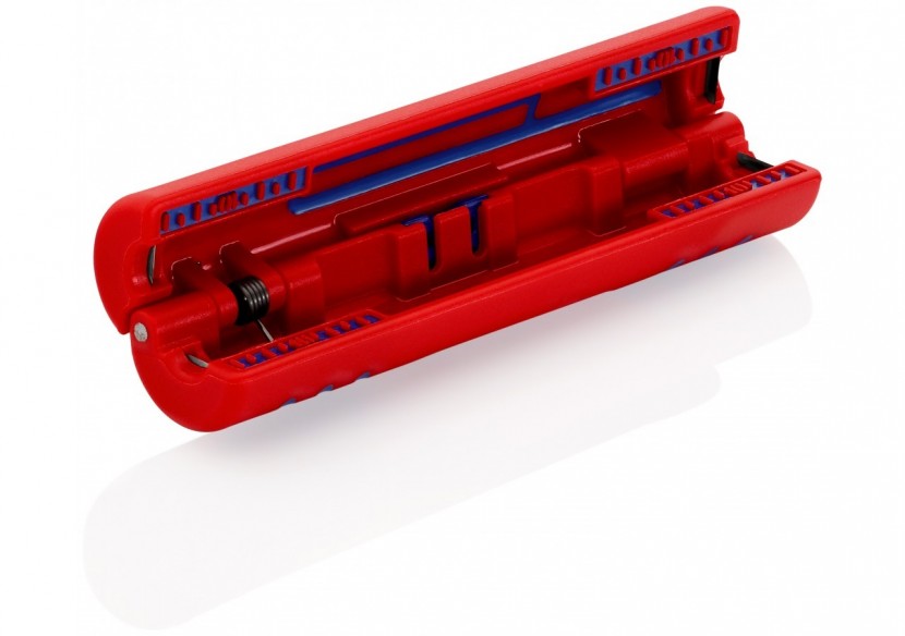 Outil à dénuder pour câbles coaxiaux Ø4,8 - 7,5mm / 3x0,75mm2 - 100mm - SC - Knipex - 1660100SB