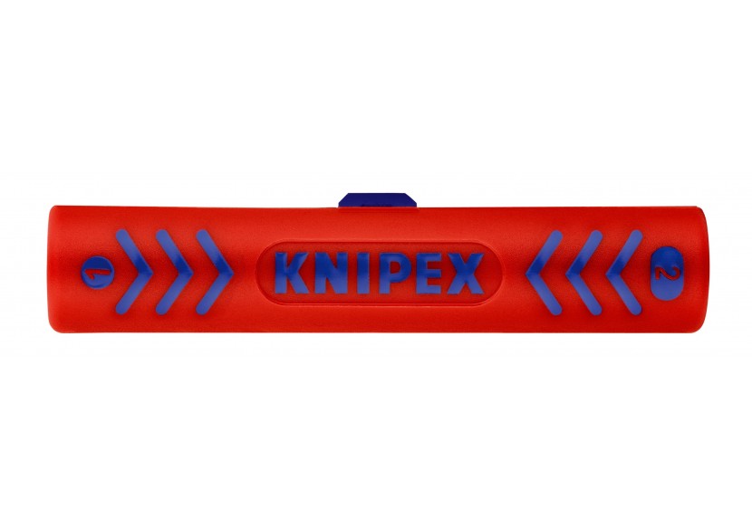 Outil à dénuder pour câbles coaxiaux Ø4,8 - 7,5mm / 3x0,75mm2 - 100mm - SC - Knipex - 1660100SB