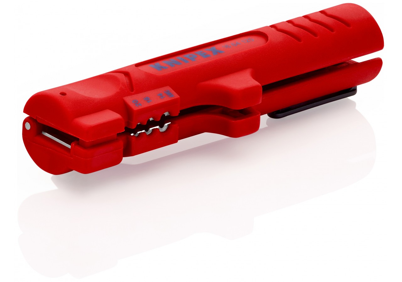 Outil à dégainer pour câbles plats 12mm et ronds Ø4 - 13mm - 125mm - Sur carte - Knipex - 1664125SB