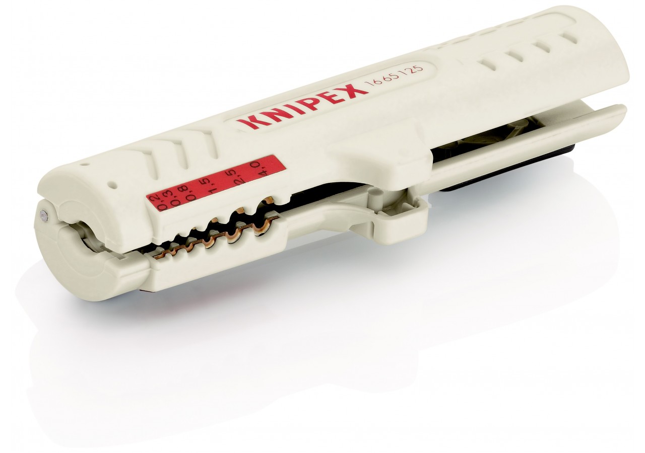 Outil à dégainer pour câbles de données UTP et STP - 125mm - Boitier ABS - SC - Knipex - 1665125SB