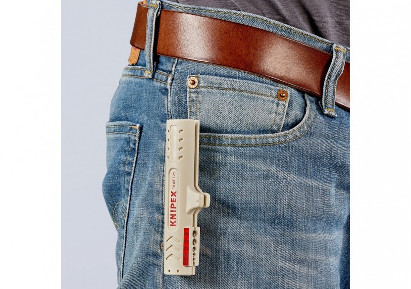 Outil à dégainer pour câbles de données UTP et STP - 125mm - Boitier ABS - SC - Knipex - 1665125SB