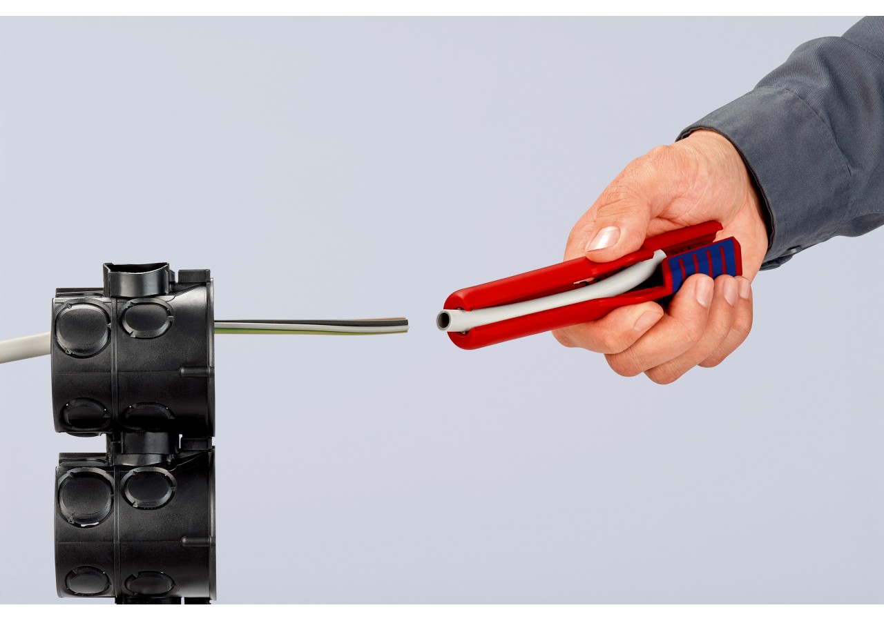 Outil à dégainer en profondeur câbles ronds Ø8à13mm - 175mm - Boitier ABS - SC - Knipex - 1680175SB