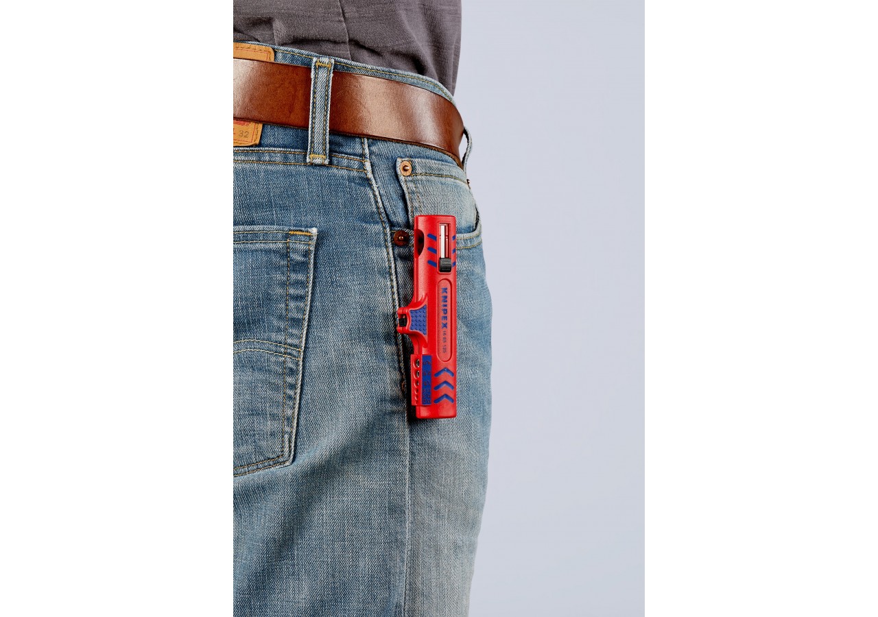 Outil à dégainer universel câbles Ø8à13mm avec couteau - 125mm Boitier ABS - SC - Knipex - 1685125SB