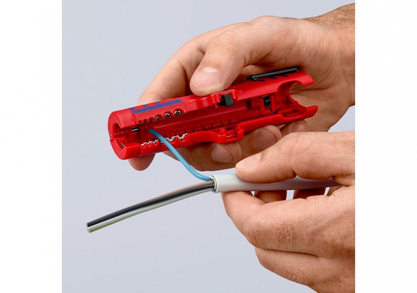 Outil à dégainer universel câbles Ø8à13mm avec couteau - 125mm Boitier ABS - SC - Knipex - 1685125SB