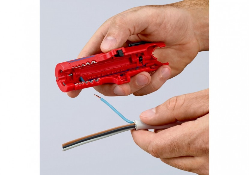 Outil à dégainer universel câbles Ø8à13mm avec couteau - 125mm Boitier ABS - SC - Knipex - 1685125SB