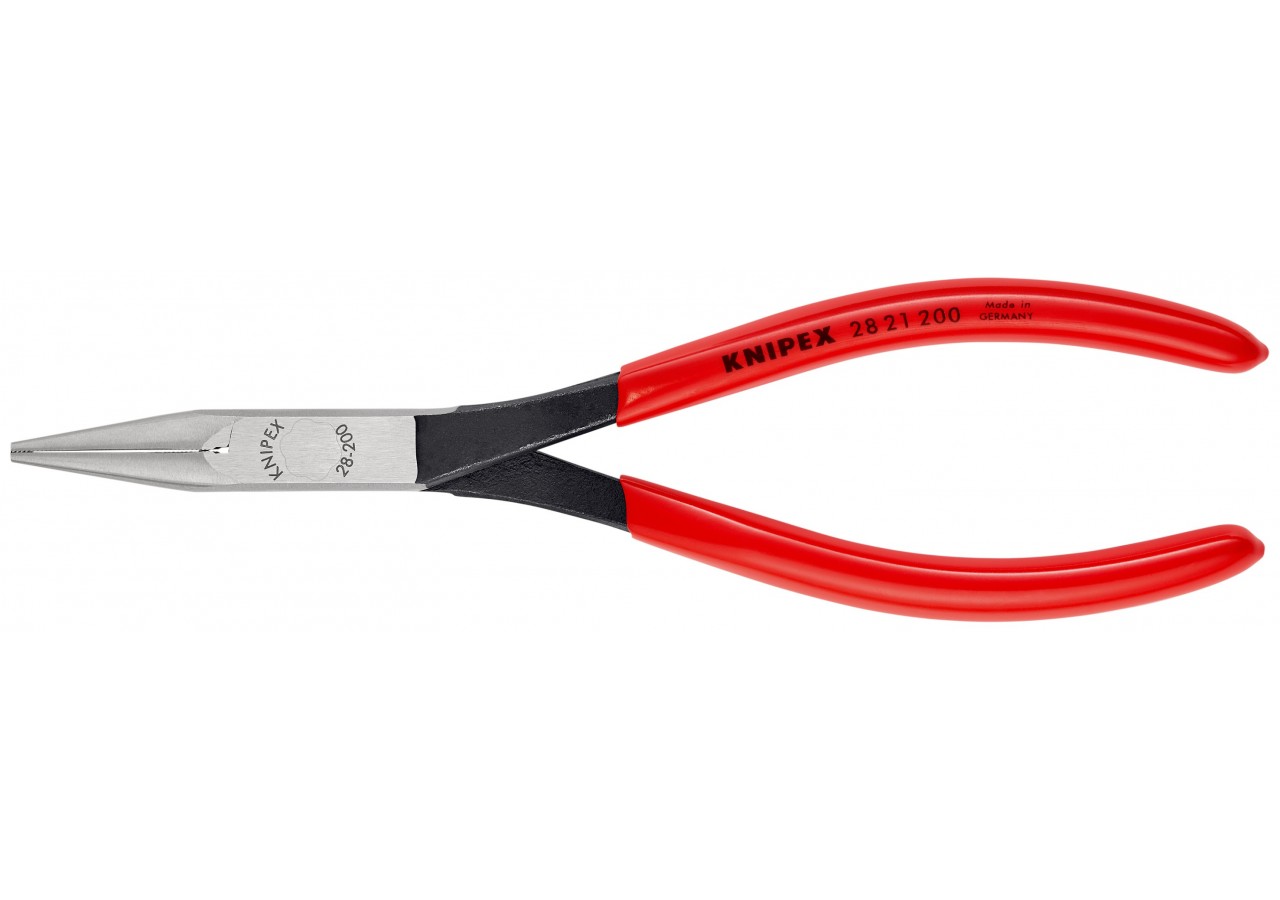 Pince de montage 200mm becs 1/2 ronds - Gainage PVC - Grande force de préhension - Knipex - 2821200