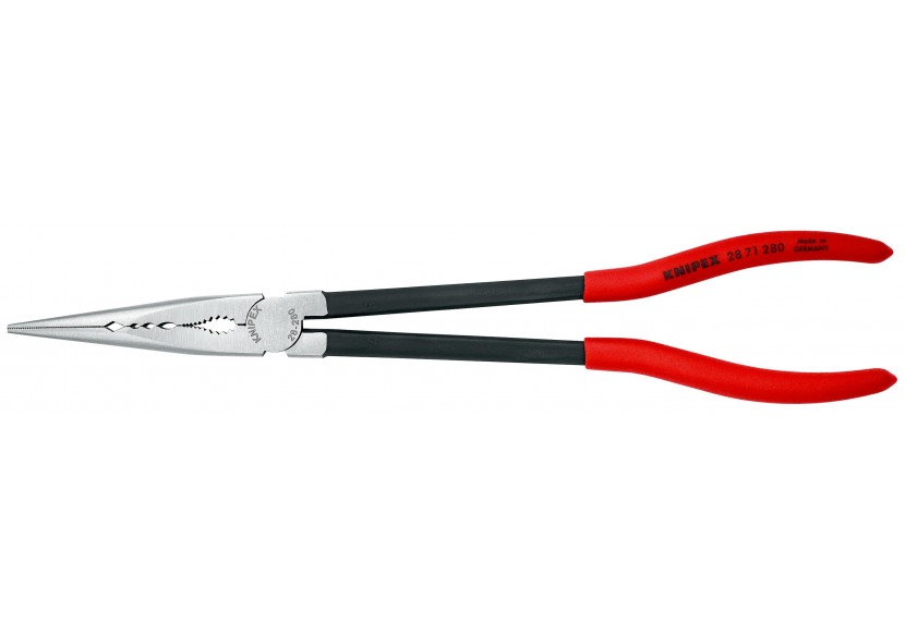 Pince de montage 280mm forme droite avec profils transversaux - Gainage PVC - Knipex - 2871280