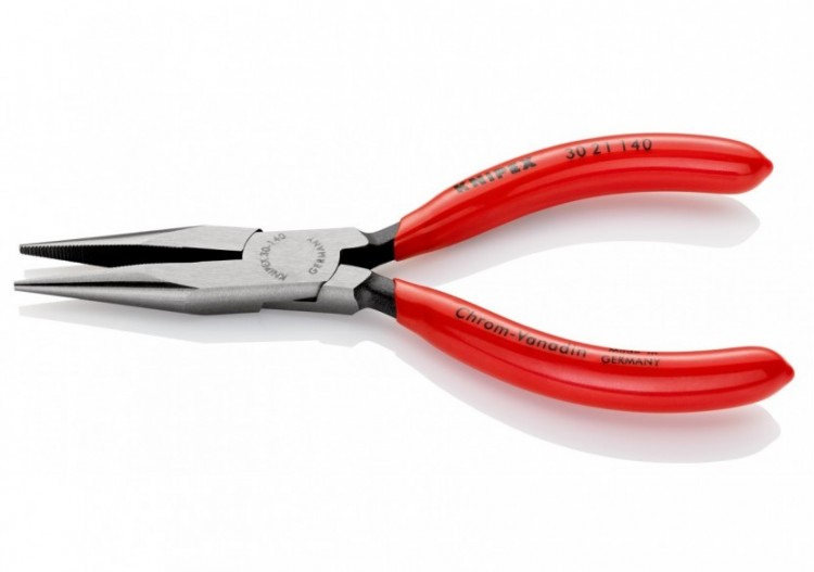 Pince à becs longs avec becs demi-ronds 140mm - Gainage PVC - Tête polie - Knipex - 3021140 2