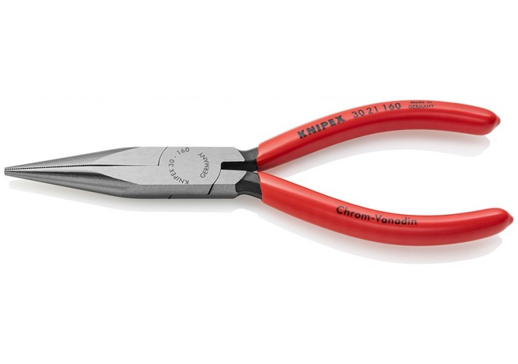 Pince à becs longs avec becs demi-ronds 160mm - Gainage PVC - Tête polie - Knipex - 3021160 2
