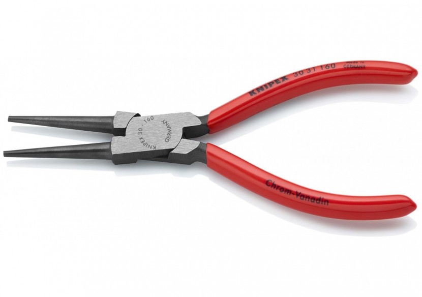 Pince à becs longs ronds 160mm - Gainage PVC - Tête polie - Knipex - 3031160