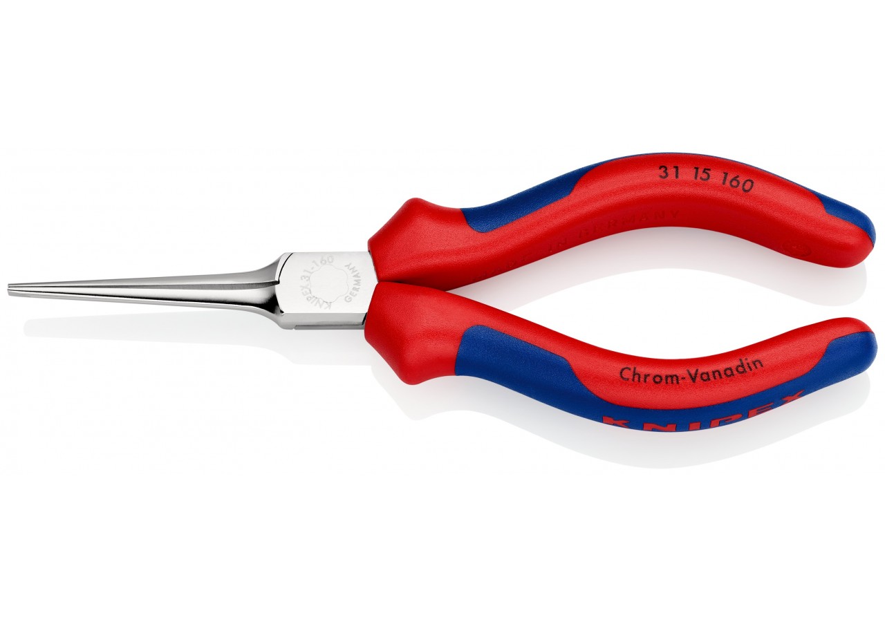 Pince ultrafine de préhension 160mm - Gaines bi-matière - Avec becs longs : 55mm - Knipex - 3115160