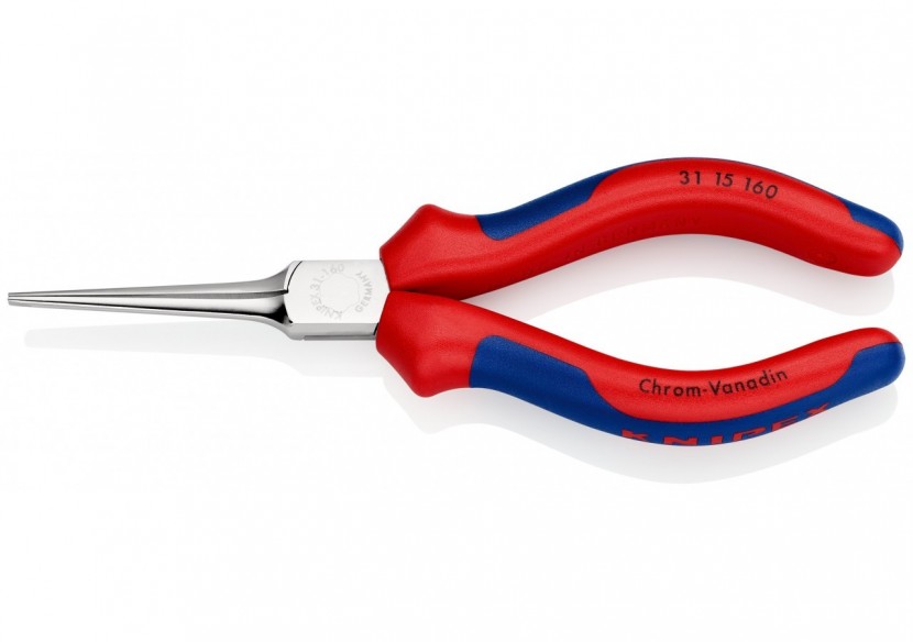 Pince ultrafine de préhension 160mm - Gaines bi-matière - Avec becs longs : 55mm - Knipex - 3115160