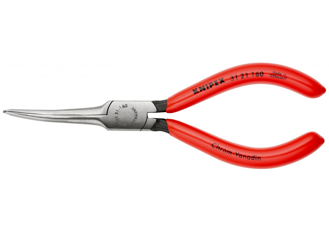 Pince de préhension 160mm coudée 45° - Gainage PVC - Avec becs longs : 55mm - Knipex - 3121160