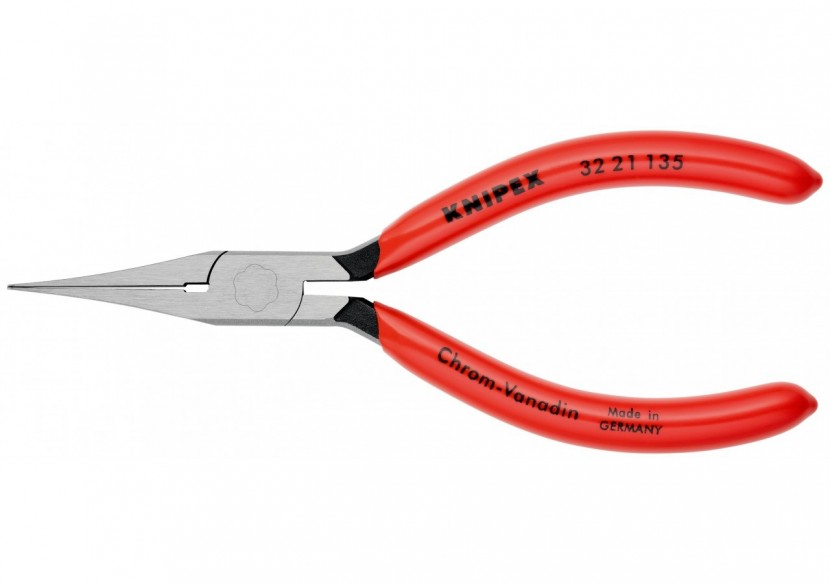 Pince de préhension ou d'ajustage - Becs plats - 135mm - Gainage PVC - Knipex - 3221135